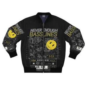 303 / Never Enough Basslines Bomber Jacket - Synth and Electronic Music
