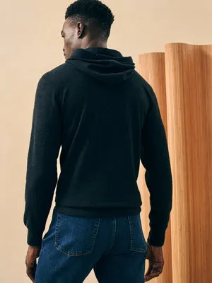 Legend Sweater Hoodie in Heathered Black Twill