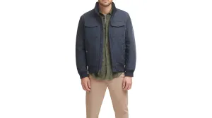 Polytwill 2-Pocket Military Bomber Jacket