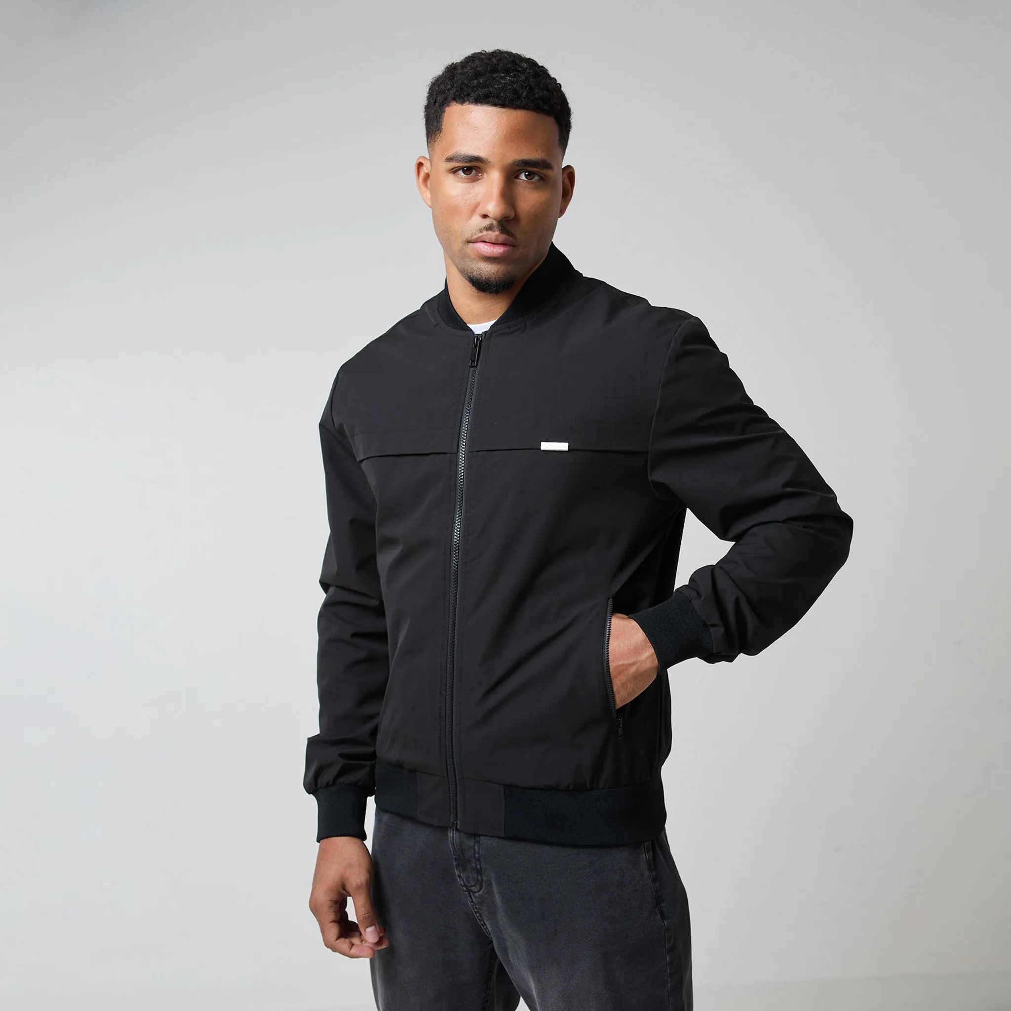 Ripstop Bomber Jacket | Black
