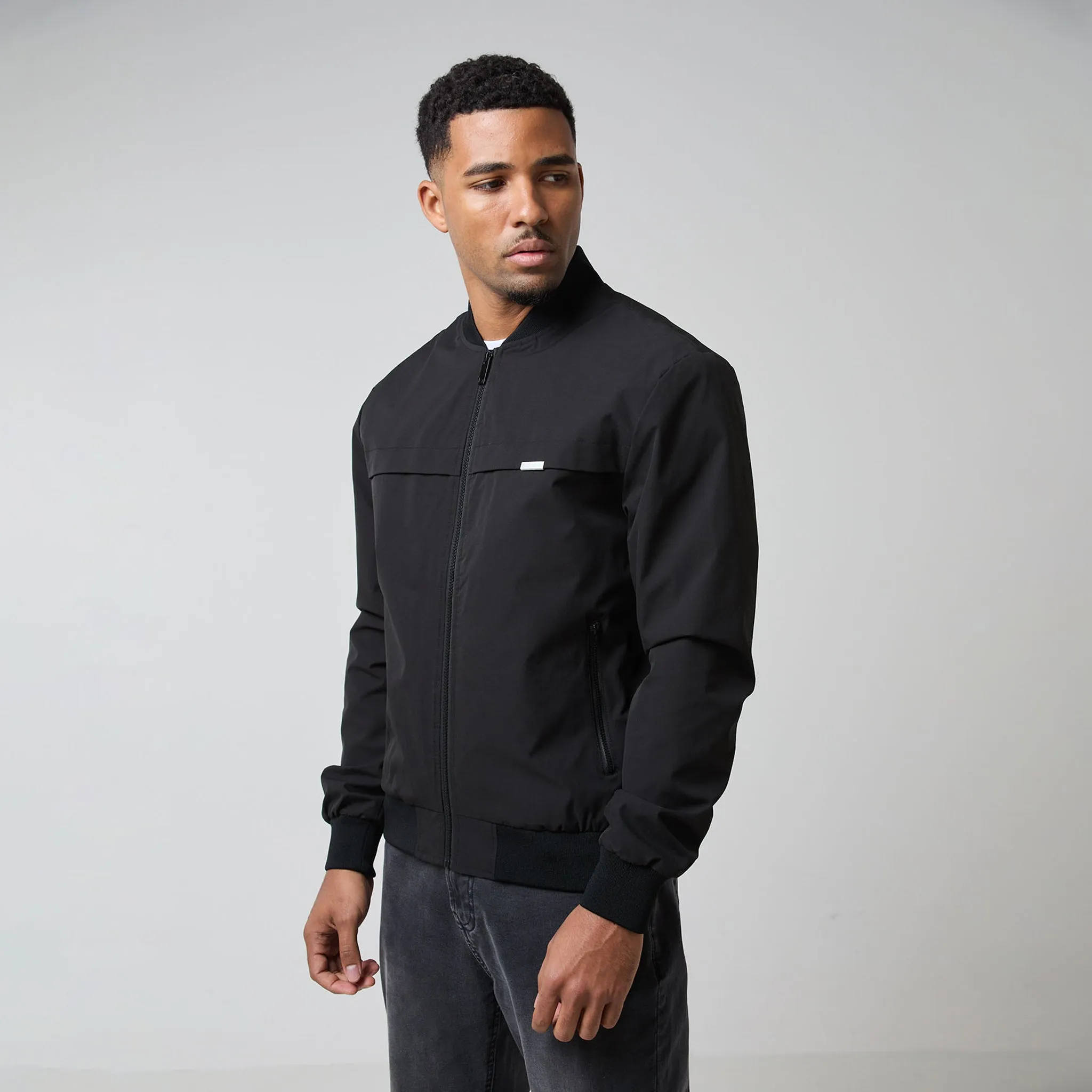 Ripstop Bomber Jacket | Black