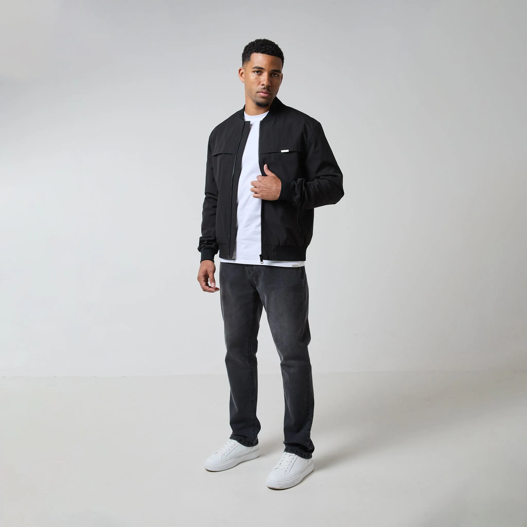 Ripstop Bomber Jacket | Black