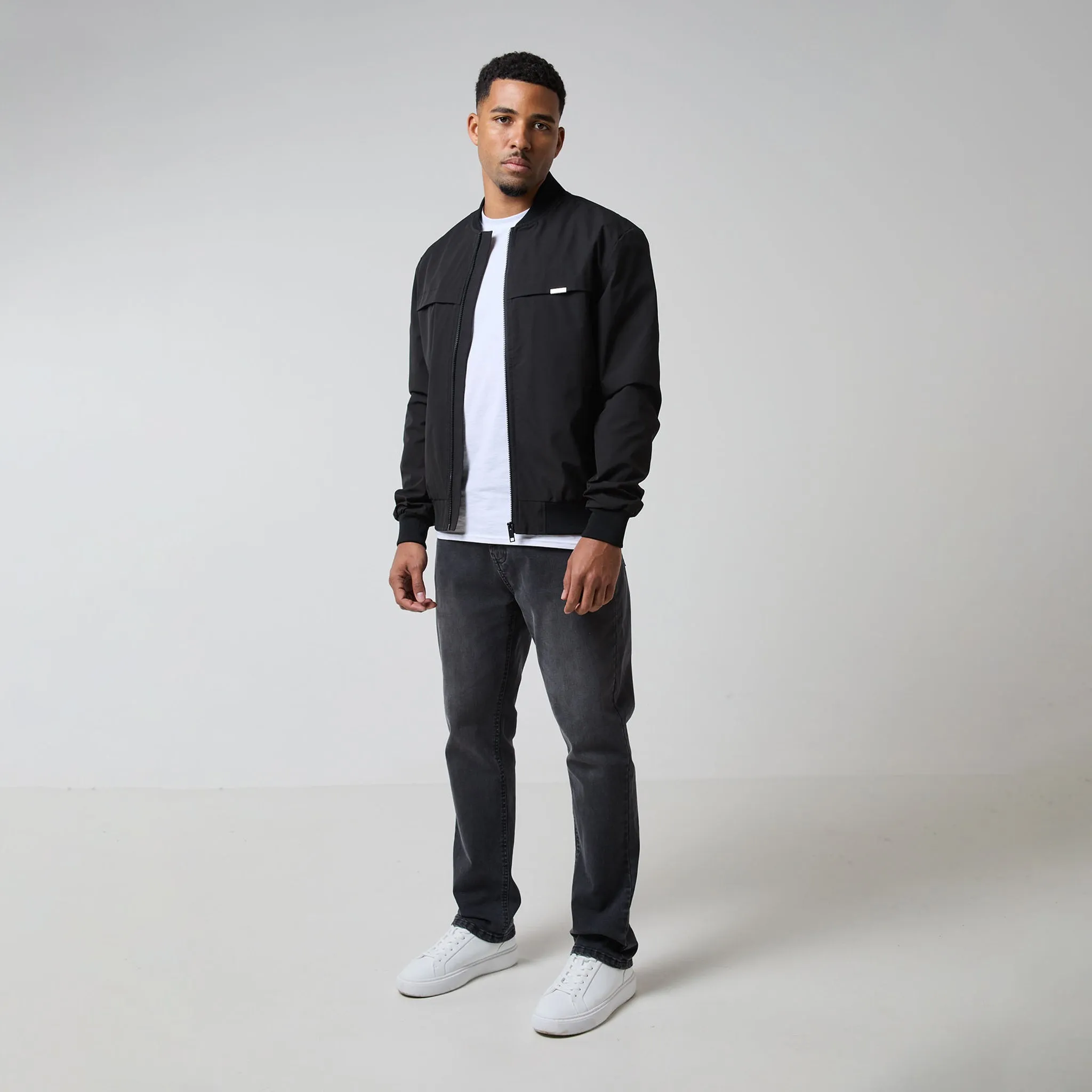 Ripstop Bomber Jacket | Black