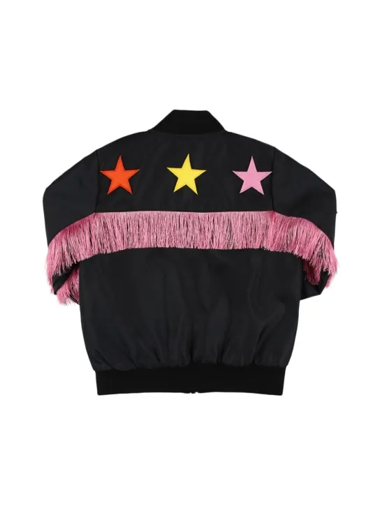 Stella McCartney Kids   Poly twill satin bomber jacket 