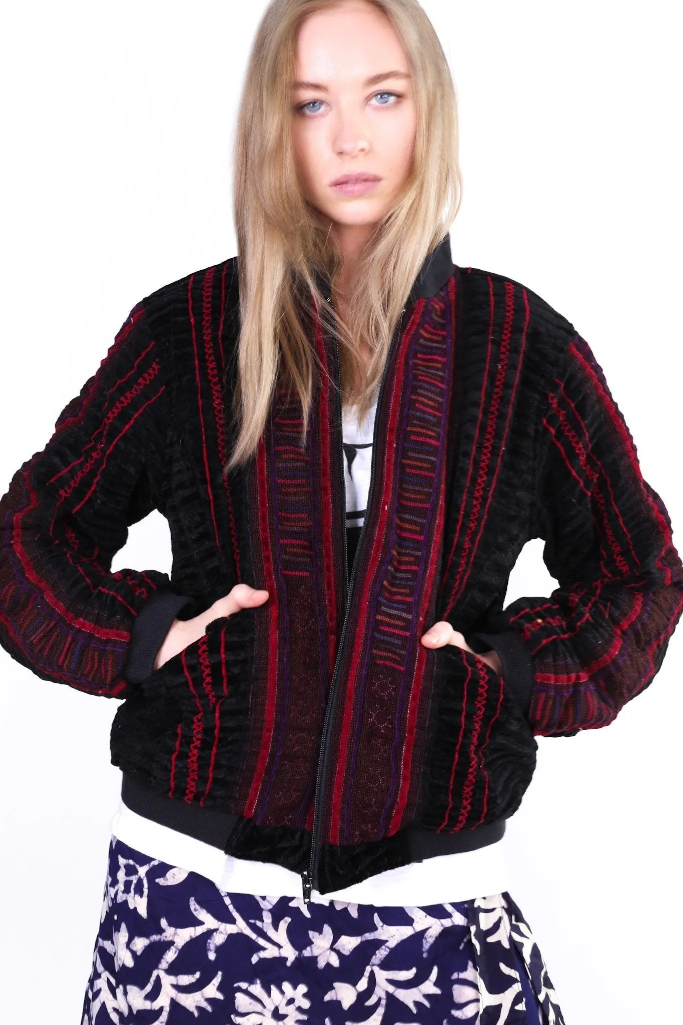 TRIBAL BOMBER JACKET AURORA